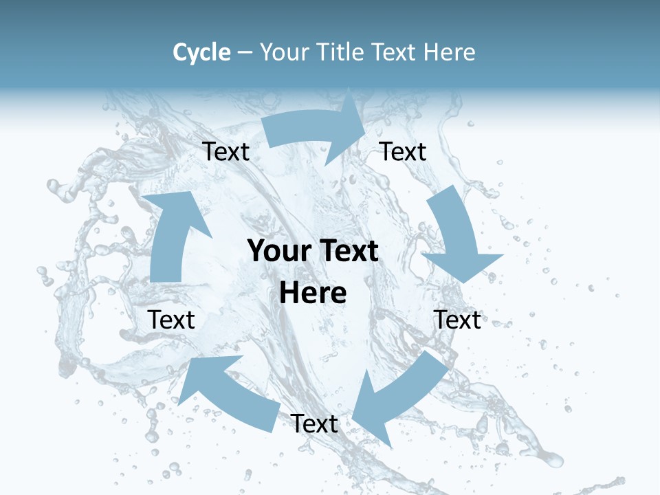 Wave Splash Clean PowerPoint Template