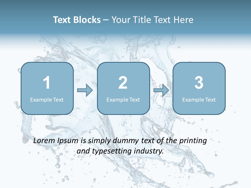 Wave Splash Clean PowerPoint Template