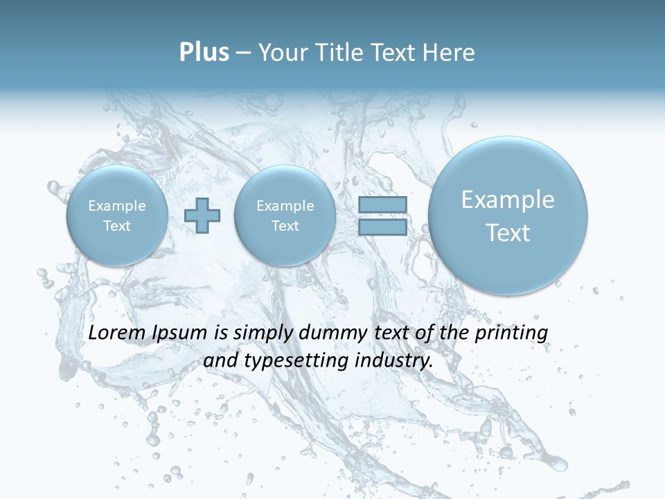 Wave Splash Clean PowerPoint Template