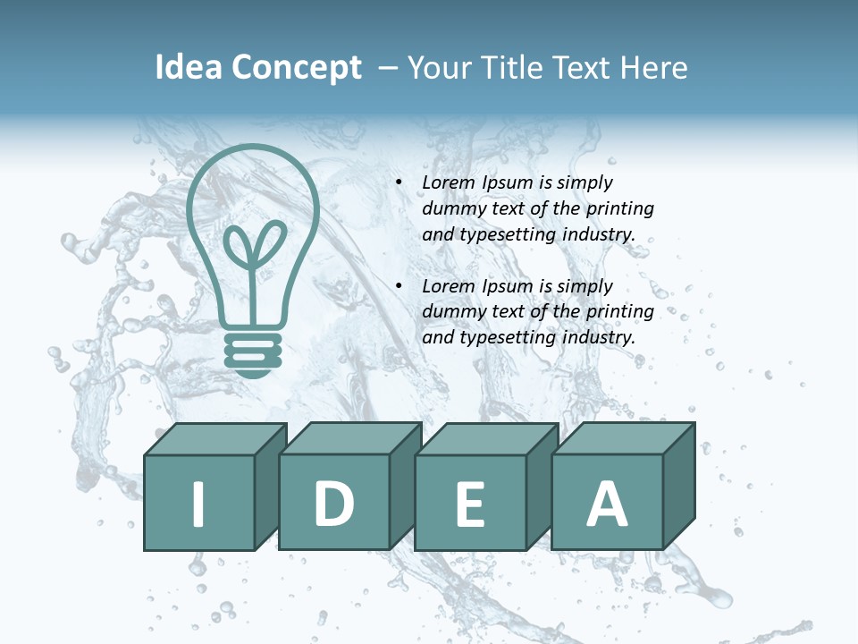 Wave Splash Clean PowerPoint Template