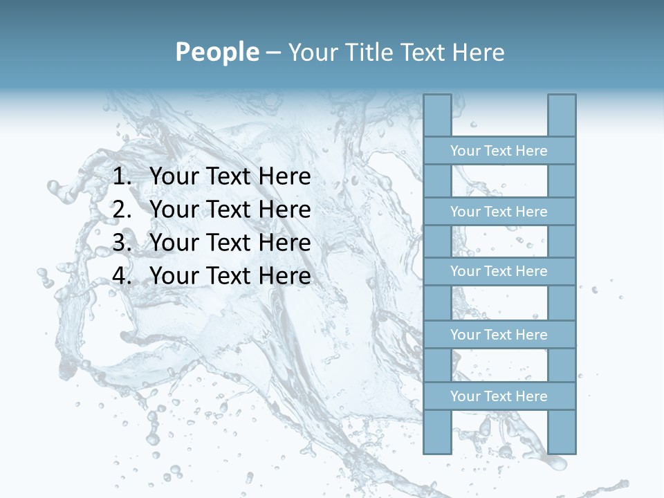 Wave Splash Clean PowerPoint Template