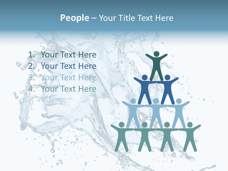 Wave Splash Clean PowerPoint Template