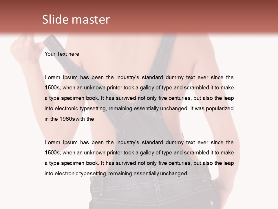 Carpenter Isolated Builder PowerPoint Template