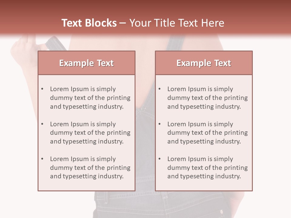 Carpenter Isolated Builder PowerPoint Template