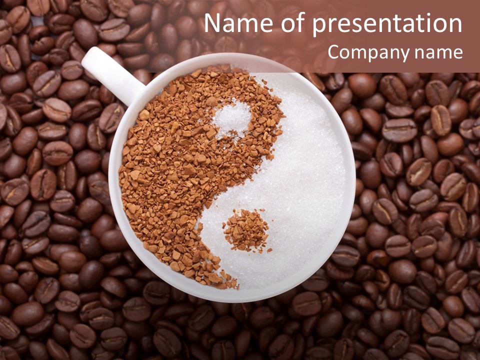 Sweet Espresso Cup PowerPoint Template