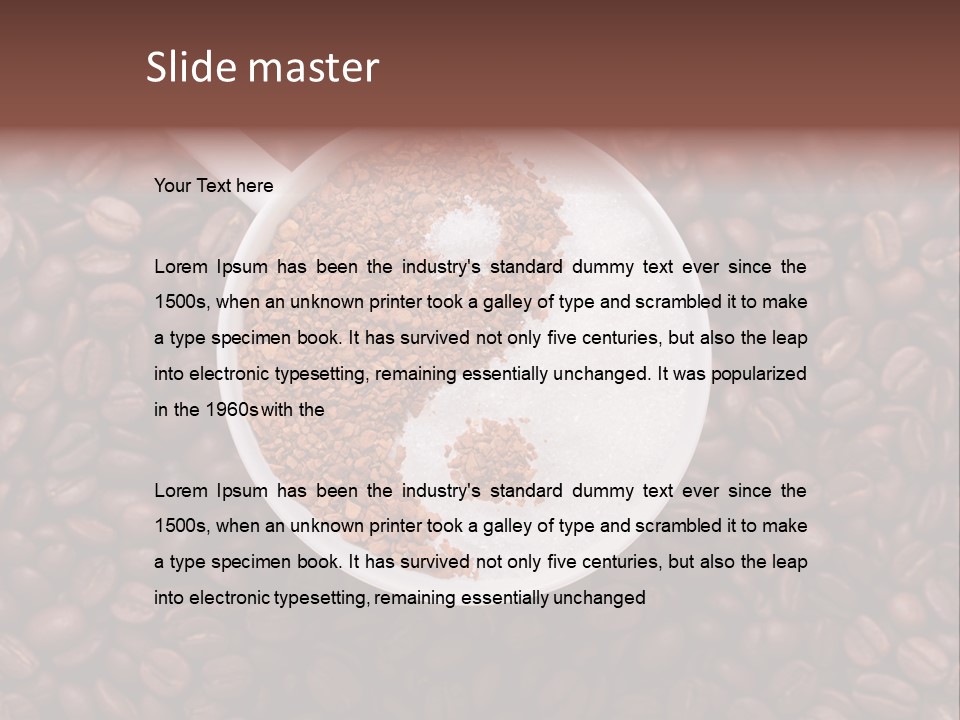 Sweet Espresso Cup PowerPoint Template