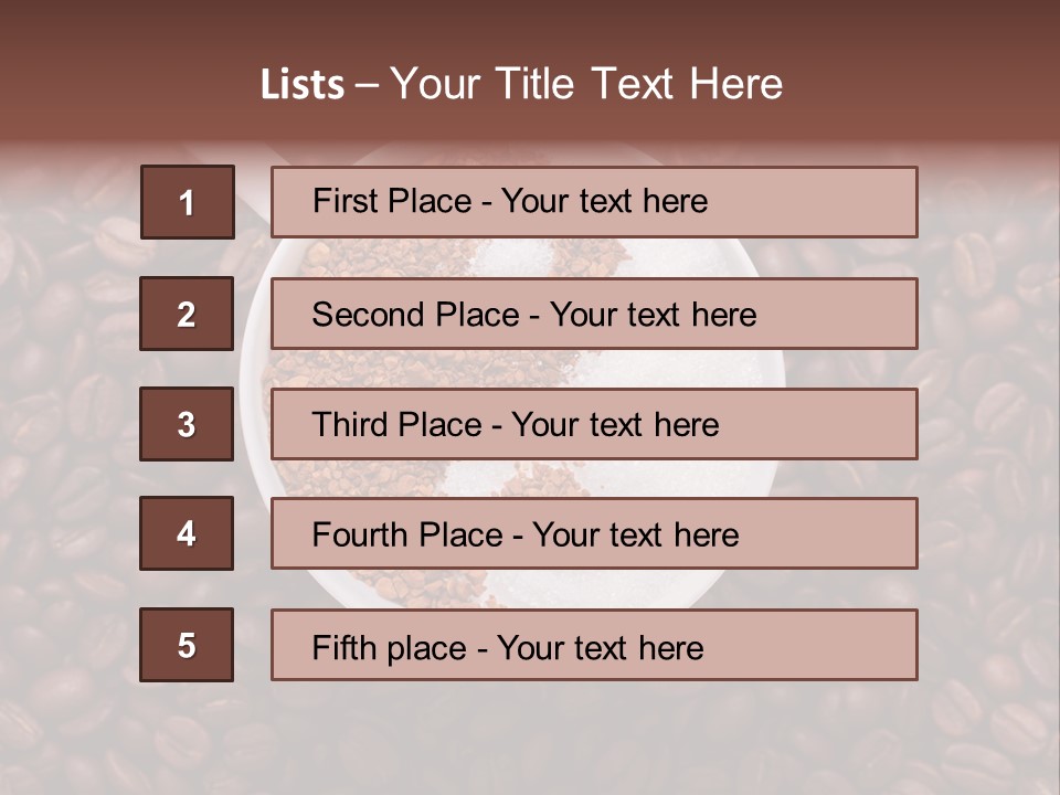 Sweet Espresso Cup PowerPoint Template