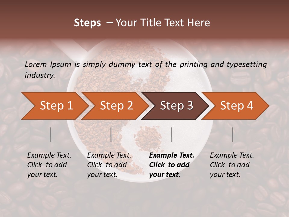Sweet Espresso Cup PowerPoint Template