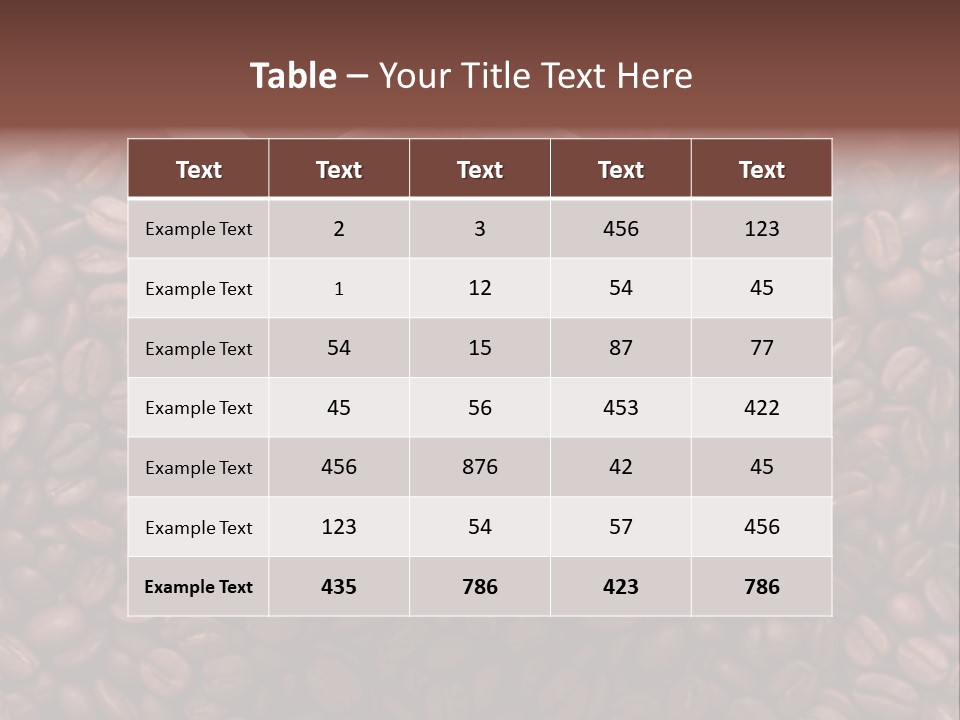 Sweet Espresso Cup PowerPoint Template