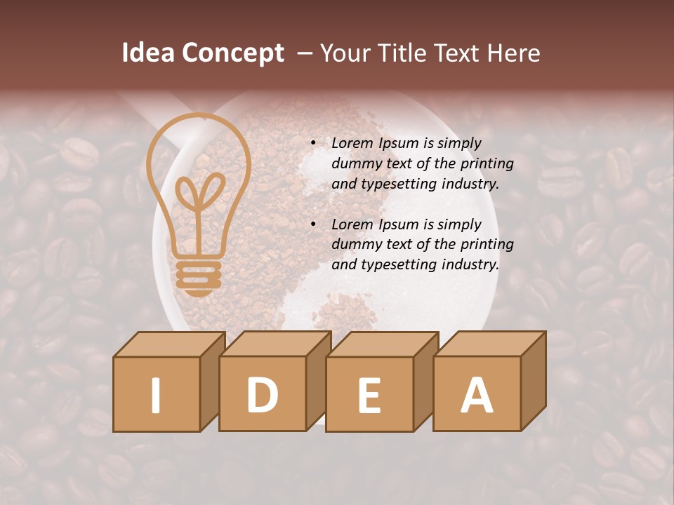 Sweet Espresso Cup PowerPoint Template