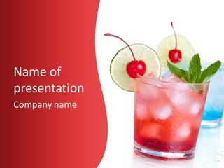 Bar Cool Berry PowerPoint Template