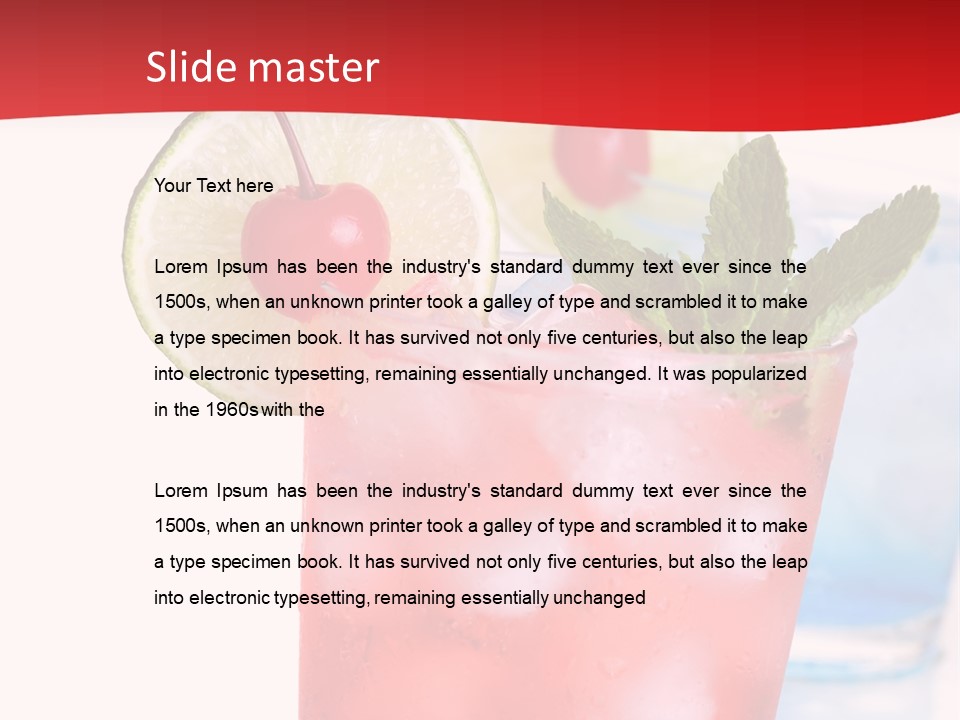 Bar Cool Berry PowerPoint Template