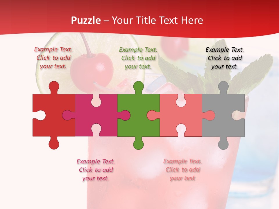 Bar Cool Berry PowerPoint Template