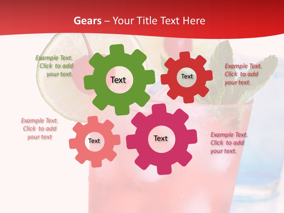 Bar Cool Berry PowerPoint Template