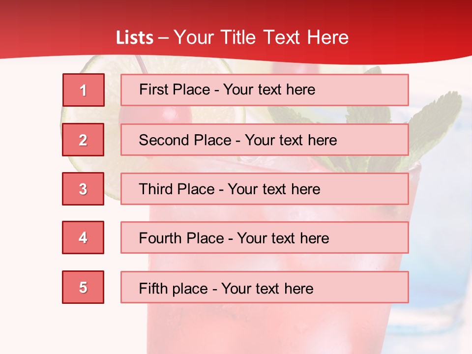 Bar Cool Berry PowerPoint Template