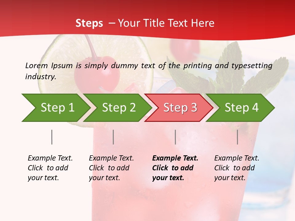 Bar Cool Berry PowerPoint Template