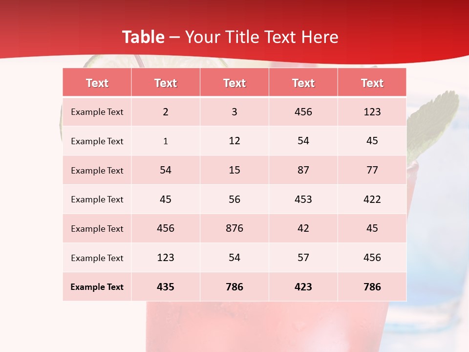 Bar Cool Berry PowerPoint Template