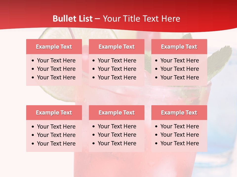 Bar Cool Berry PowerPoint Template