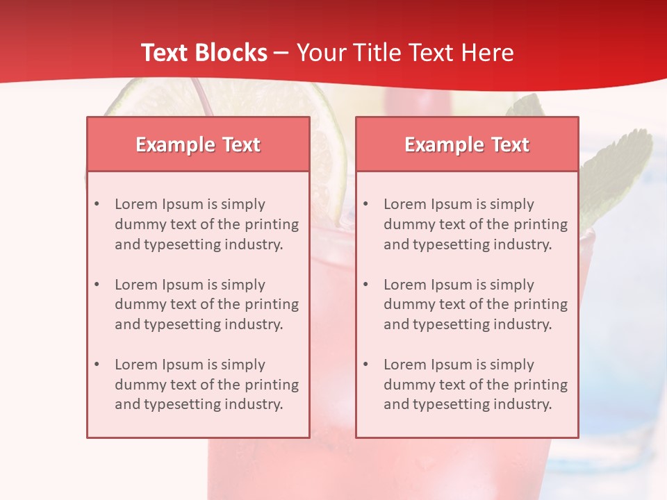 Bar Cool Berry PowerPoint Template