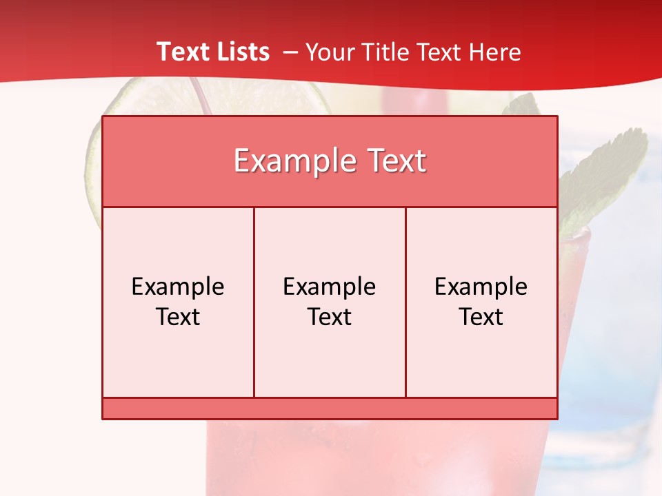 Bar Cool Berry PowerPoint Template