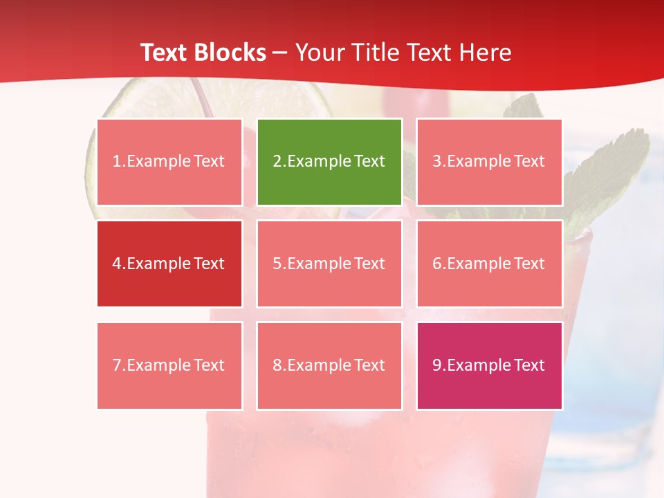 Bar Cool Berry PowerPoint Template