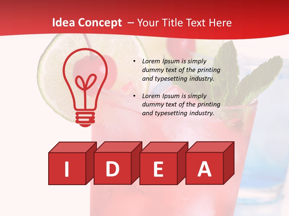 Bar Cool Berry PowerPoint Template