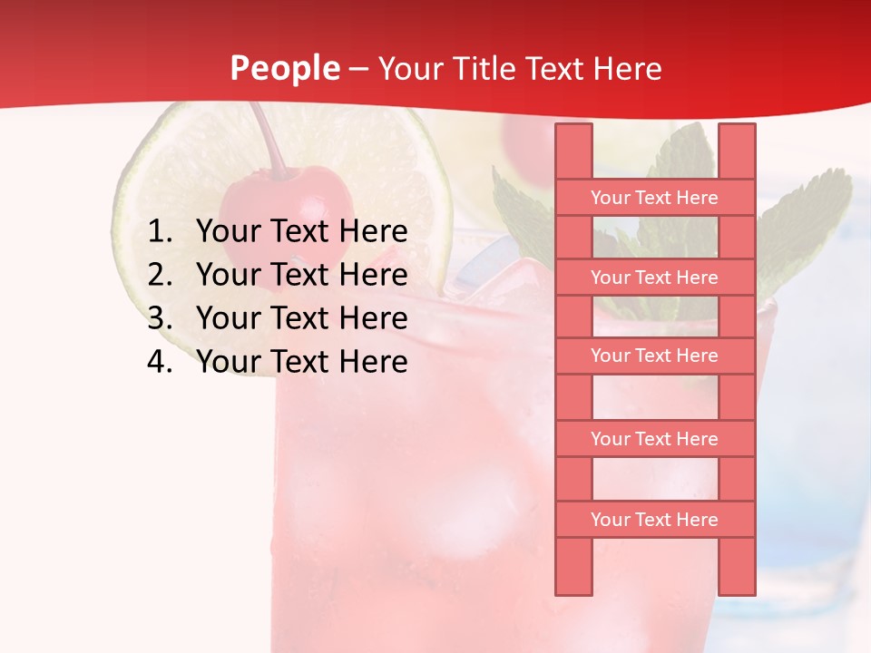 Bar Cool Berry PowerPoint Template