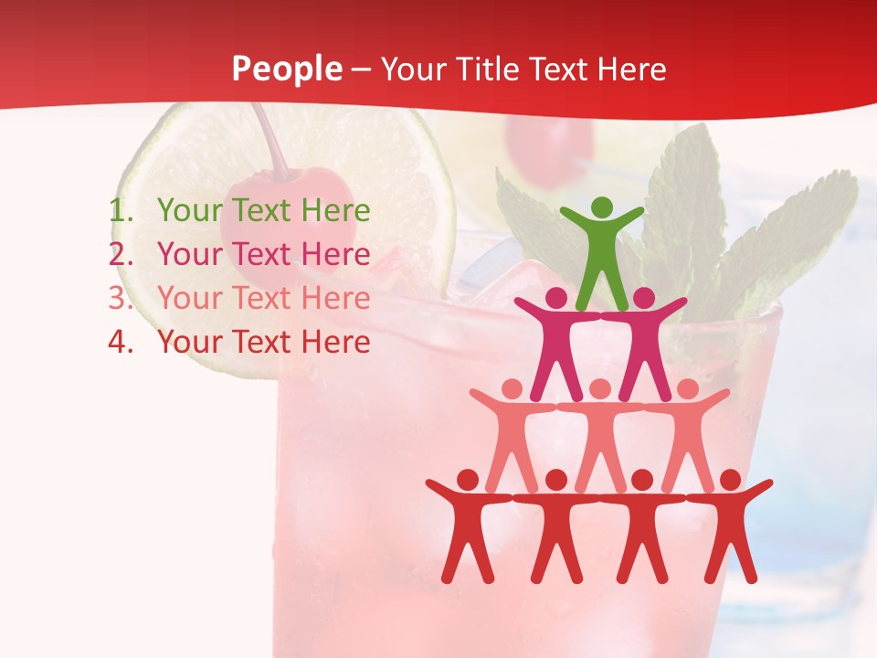 Bar Cool Berry PowerPoint Template