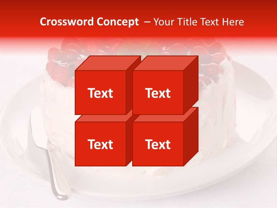 Serving Jelly Decorative PowerPoint Template