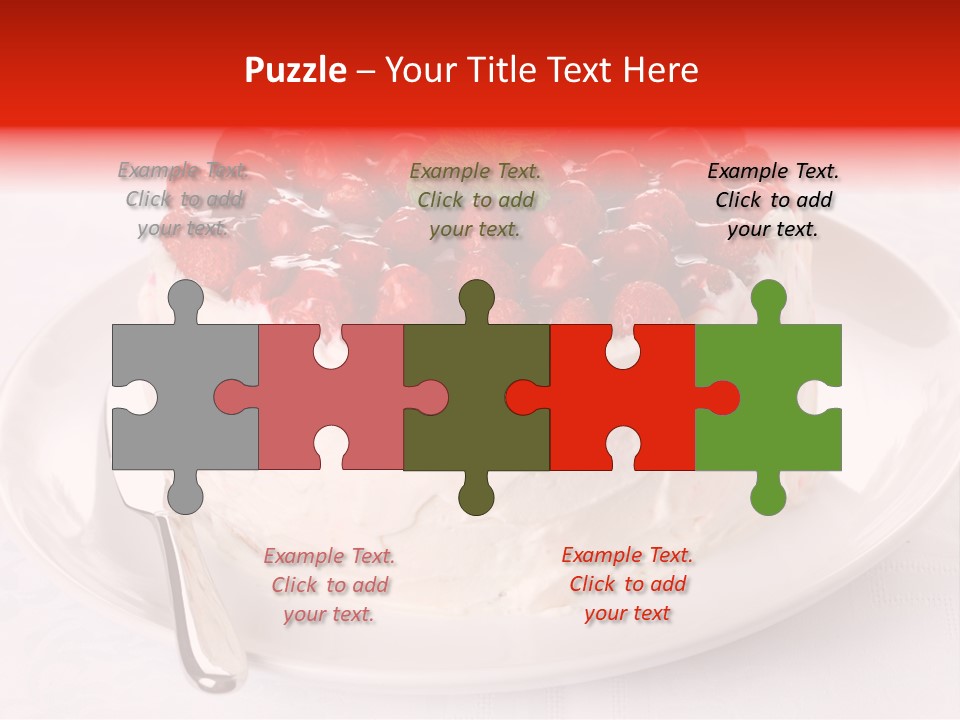 Serving Jelly Decorative PowerPoint Template