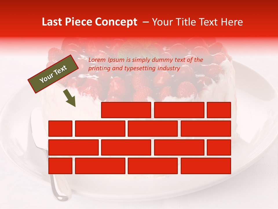 Serving Jelly Decorative PowerPoint Template