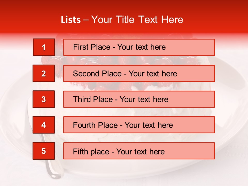 Serving Jelly Decorative PowerPoint Template