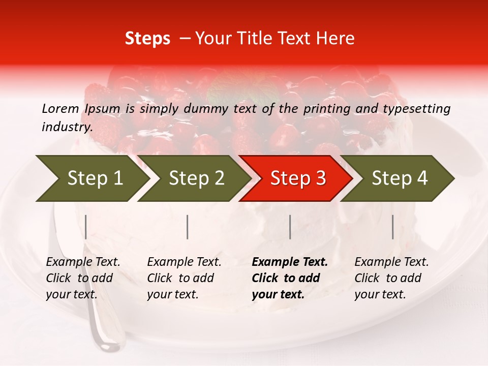 Serving Jelly Decorative PowerPoint Template