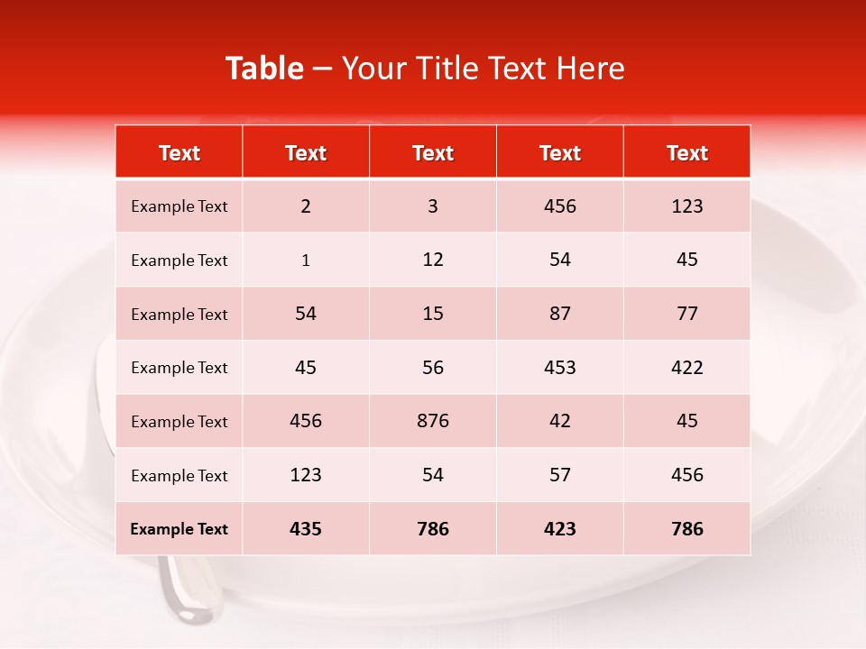 Serving Jelly Decorative PowerPoint Template