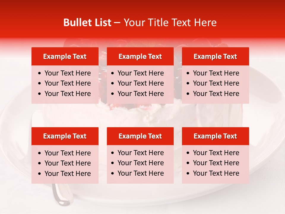 Serving Jelly Decorative PowerPoint Template