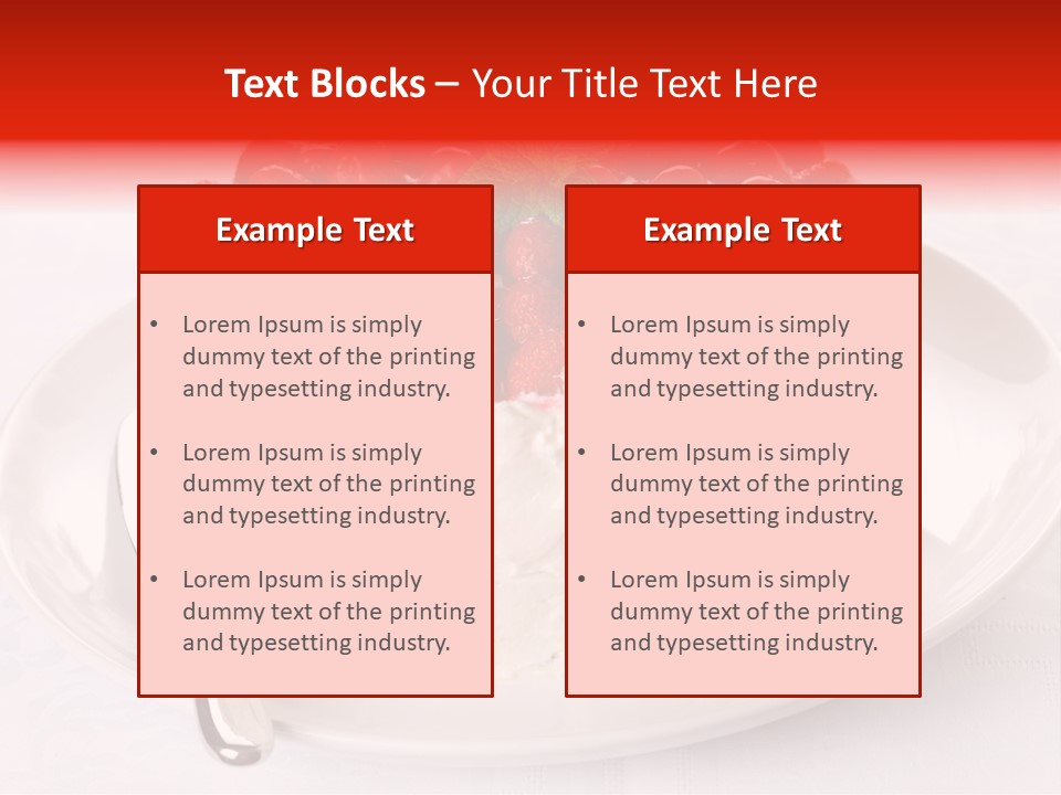 Serving Jelly Decorative PowerPoint Template