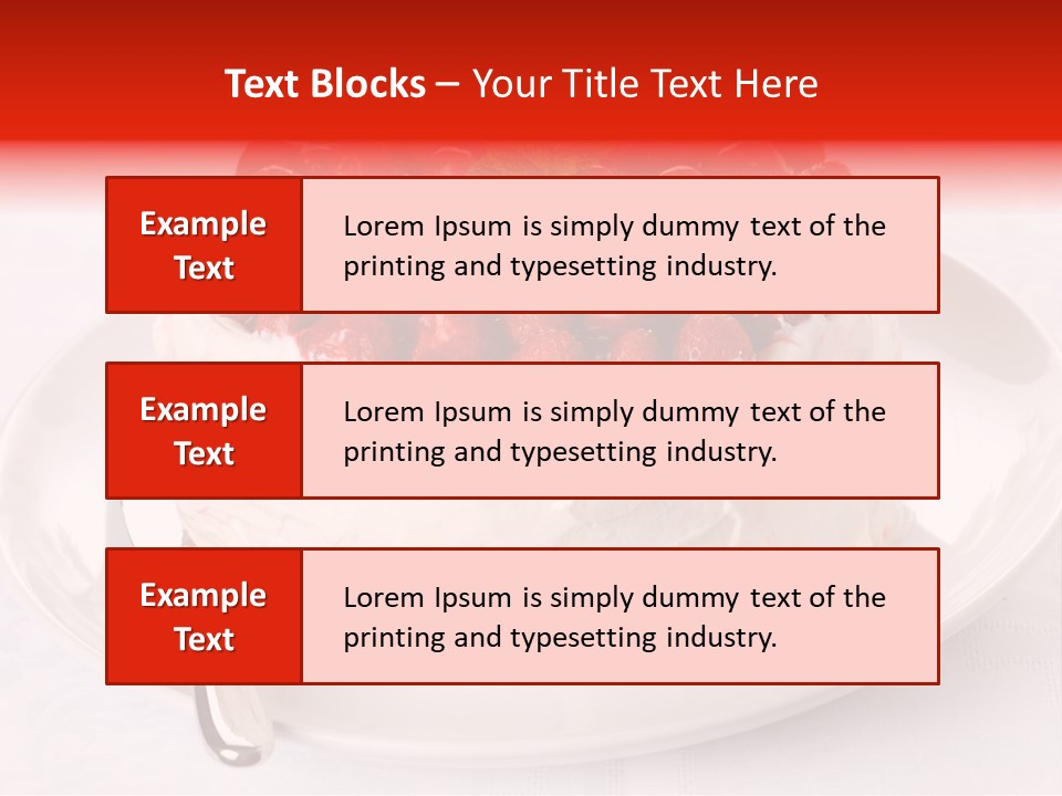 Serving Jelly Decorative PowerPoint Template