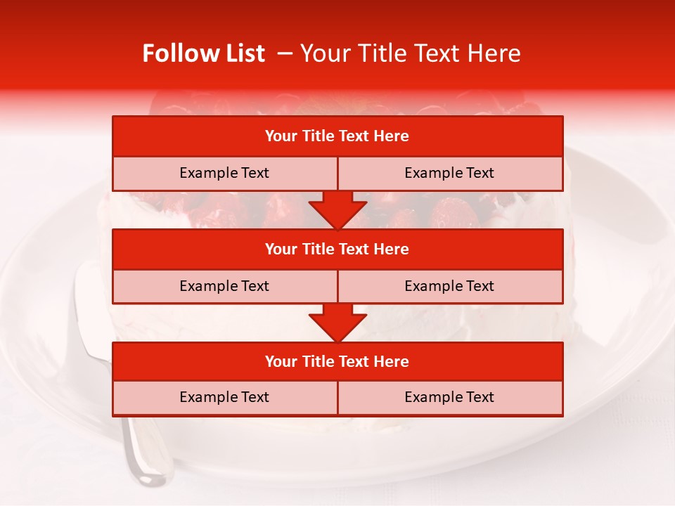 Serving Jelly Decorative PowerPoint Template