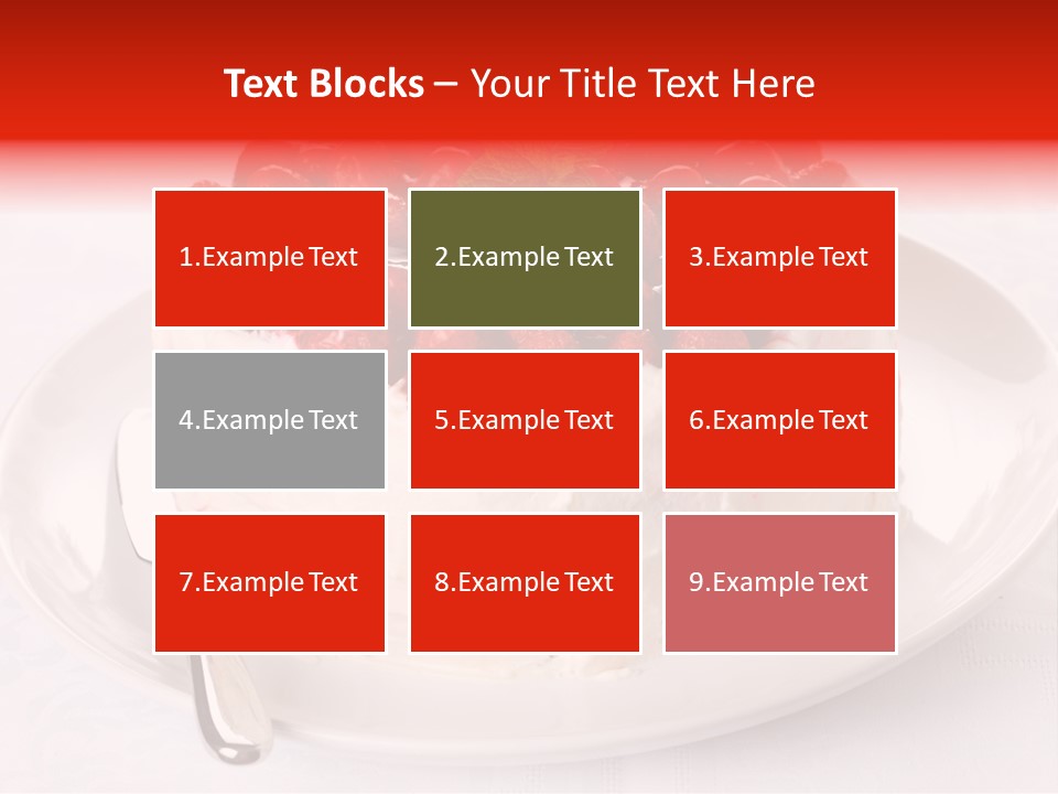 Serving Jelly Decorative PowerPoint Template