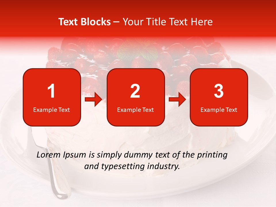Serving Jelly Decorative PowerPoint Template