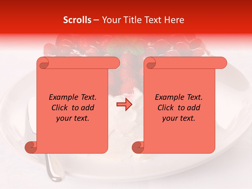Serving Jelly Decorative PowerPoint Template