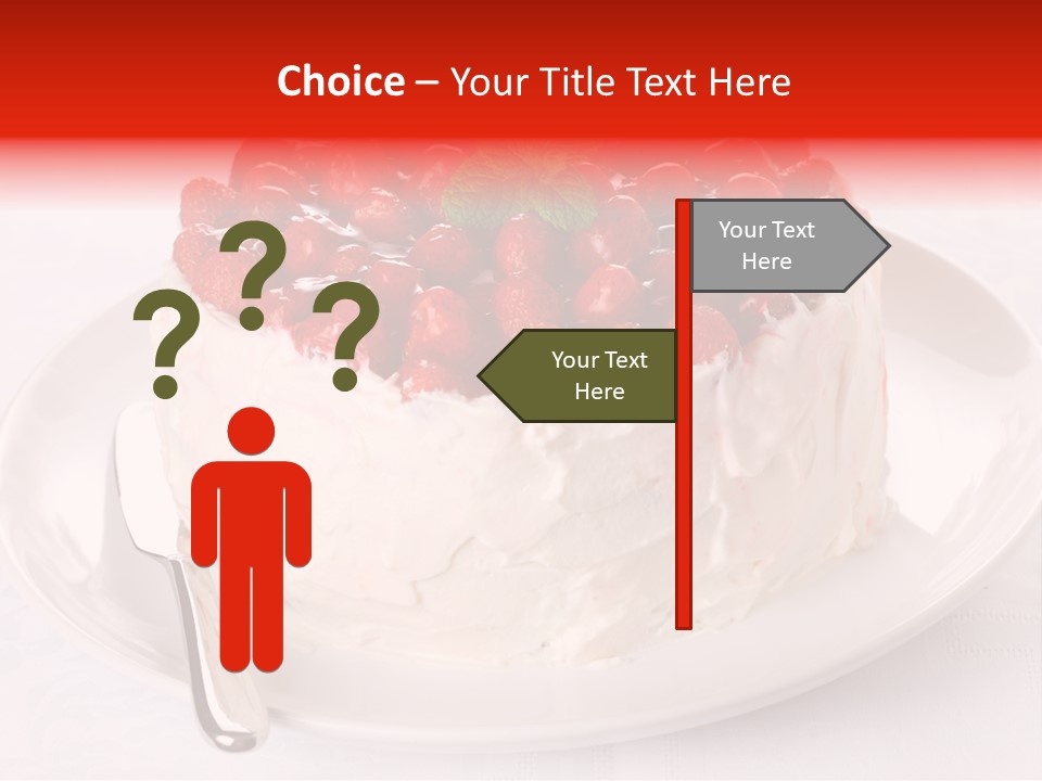 Serving Jelly Decorative PowerPoint Template