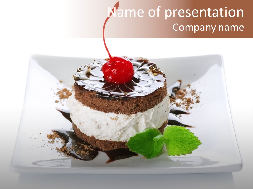 Berry Delicious Cake PowerPoint Template