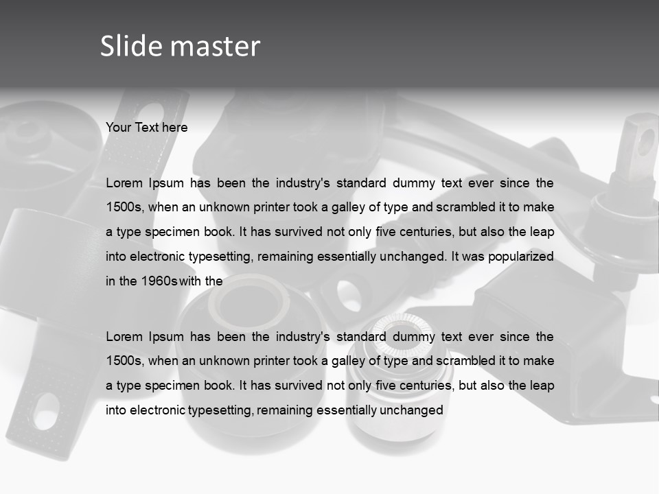 Black Car Repair PowerPoint Template