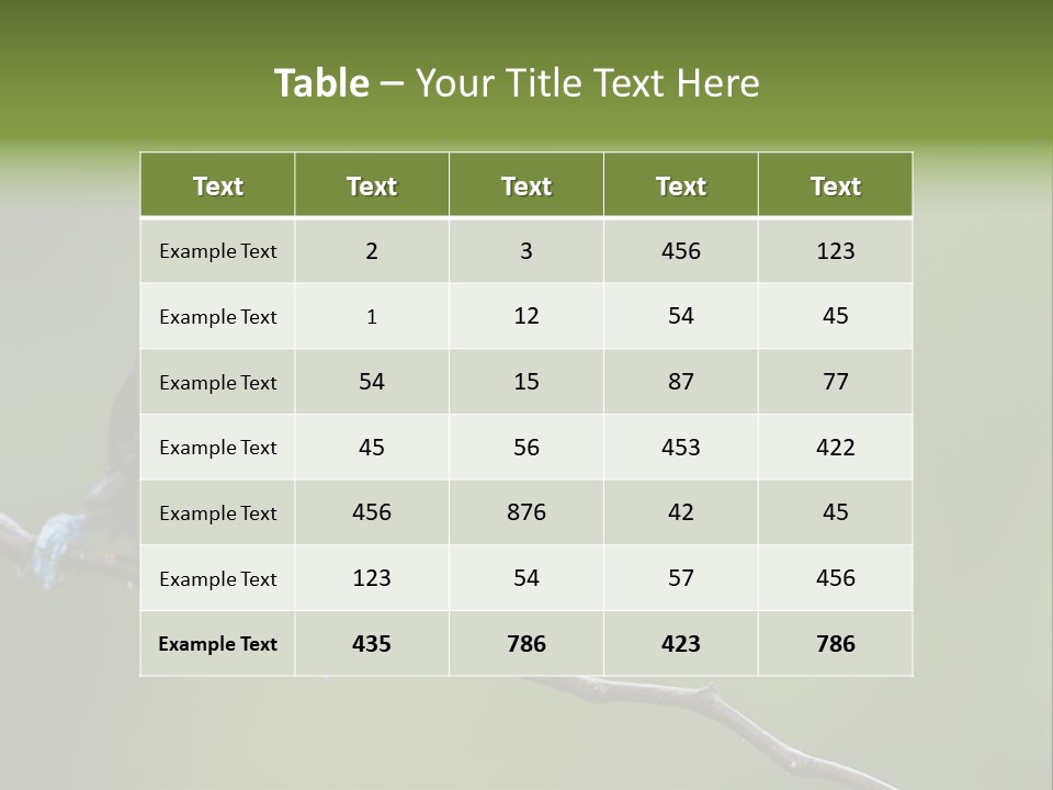 America Bill Green PowerPoint Template