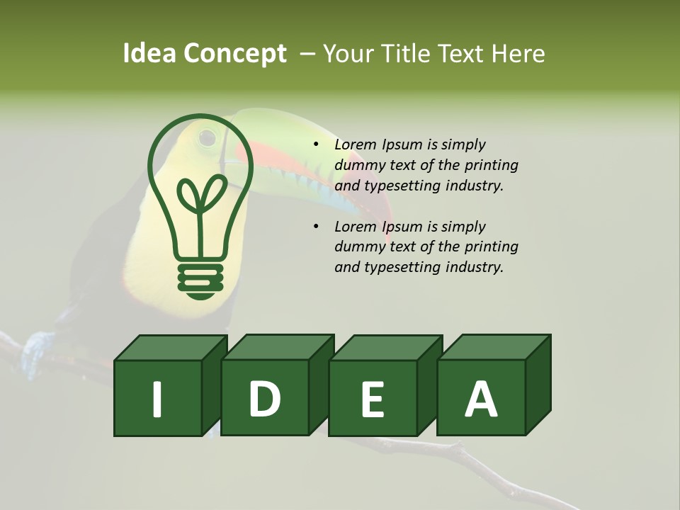 America Bill Green PowerPoint Template