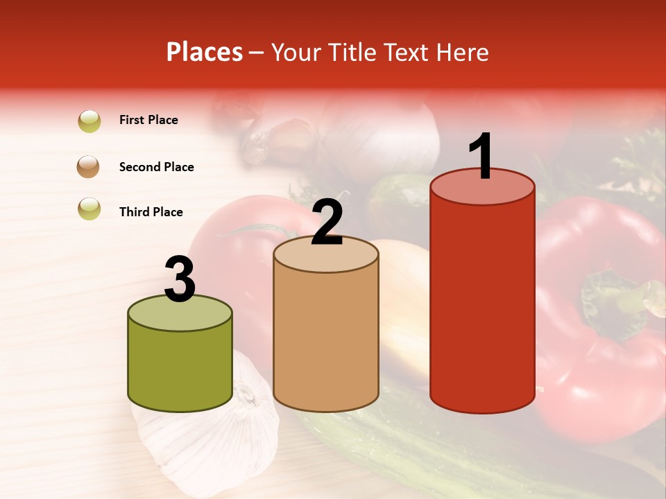 Vitamin Red Lettuce PowerPoint Template