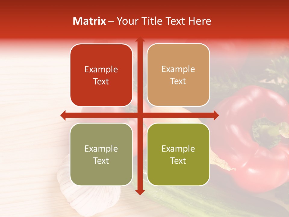 Vitamin Red Lettuce PowerPoint Template