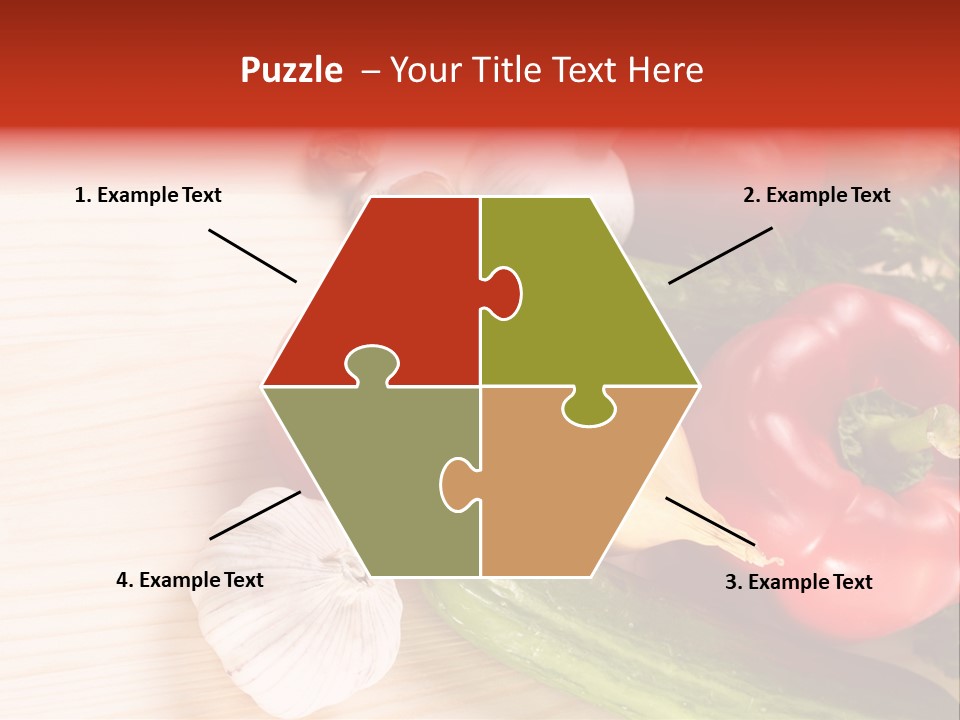 Vitamin Red Lettuce PowerPoint Template