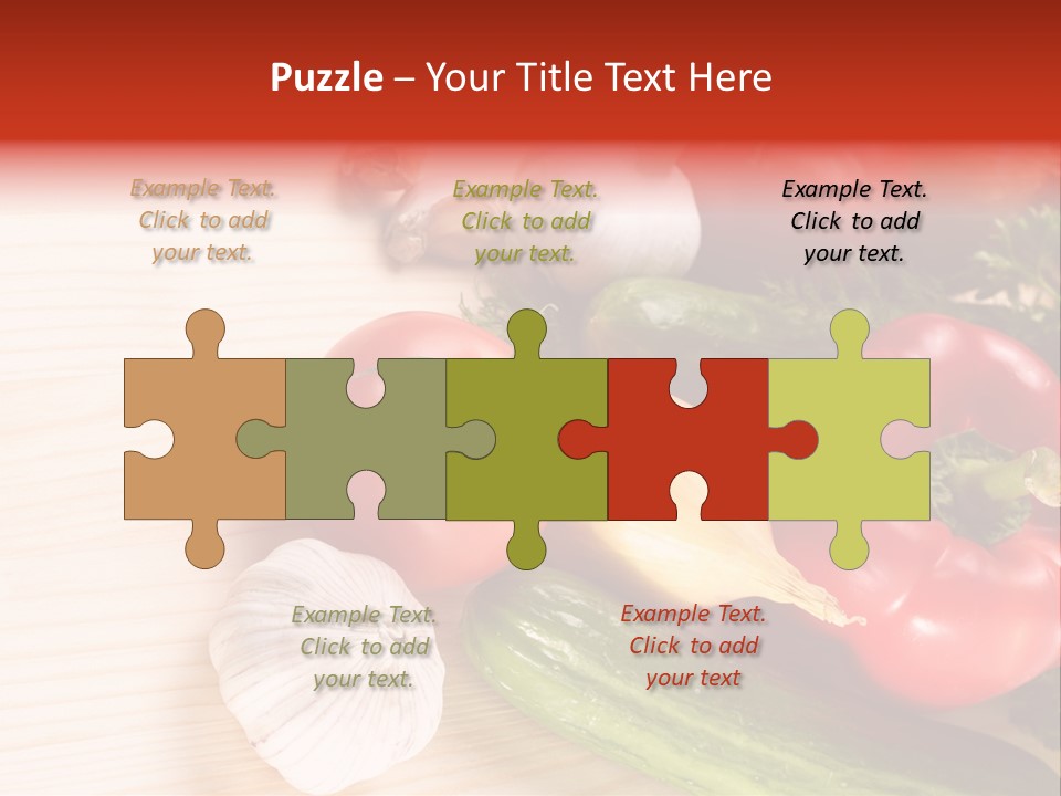 Vitamin Red Lettuce PowerPoint Template